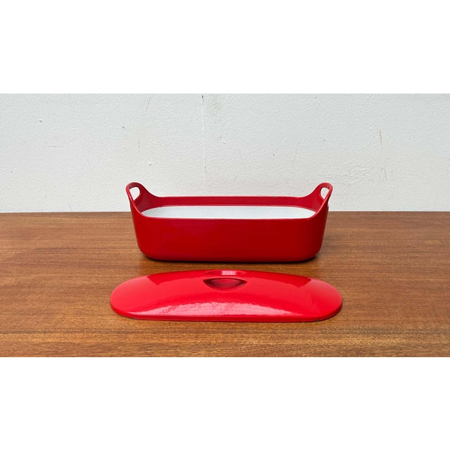 Mid-Century Modern Red Enamel Cast Iron Pot by Timo Sarpaneva for Rosenlew of Finland, 1960s For Sale - Image 6 of 18
