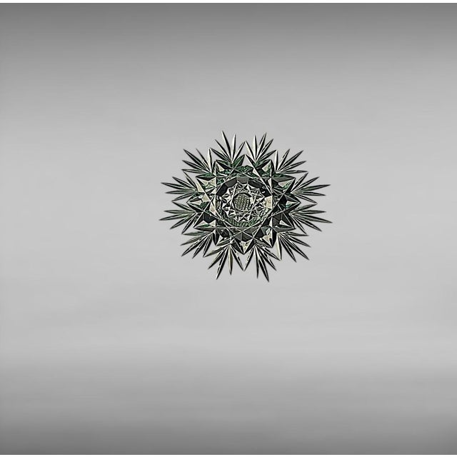 Art Deco French Nickel-Plated Metal Tray With Cut and Etched Mirror Surface For Sale - Image 15 of 18