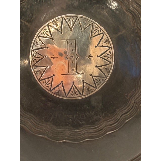 Victorian Victorian Carpet Balls on Stands With Sterling Silver Plaques -a Pair For Sale - Image 3 of 13