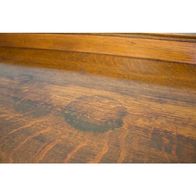 Antique Art Nouveau Oak Sideboard, 1900s For Sale - Image 11 of 12