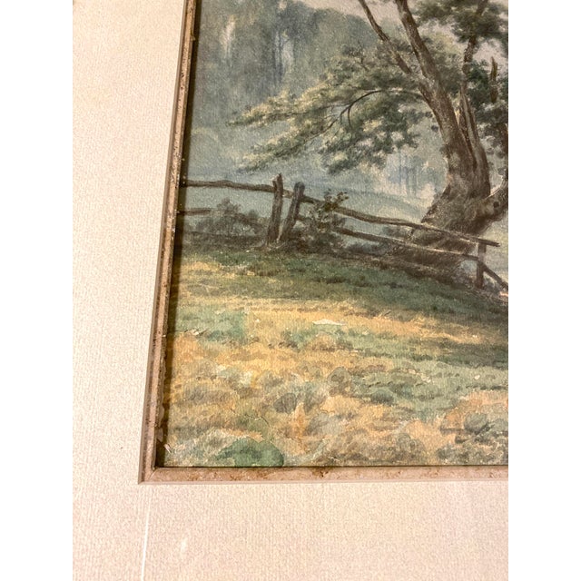 Late 19th Century Antique 19th Century Hudson River Landscape by J. W. Bell, American Pastoral Scene With Cattle For Sale - Image 5 of 9