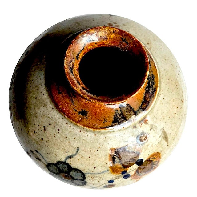 1970s Vintage Ken Edwards El Palomar Tonalá Mexico Ceramic Jug Vase For Sale - Image 12 of 15