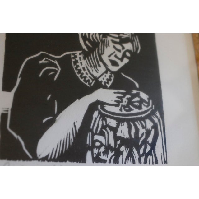 Unique 1989 Doug Anderson Original Woodblock Print - Hand-Signed Monoprint Figural Art For Sale - Image 12 of 17