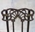 Metal Art Nouveau Folding Table & Chairs, 5 Pieces For Sale - Image 7 of 12