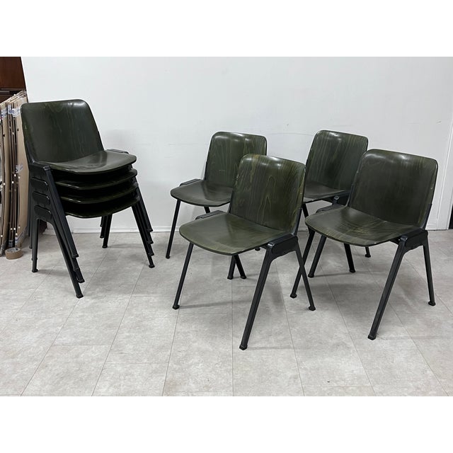 1960s K Series Chairs by Lucci and Orlandini for Velca, 1960s, Set of 8 For Sale - Image 5 of 6