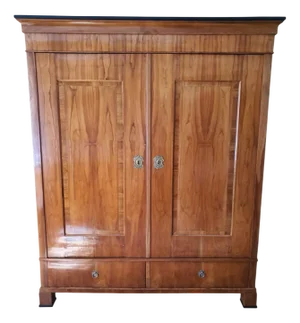 Biedermeier Hallway Cabinet in Cherrywood, 1820s
