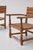 Rustic French Rustic Oak and Rush Armchairs, 1950s, Set of 2 For Sale - Image 3 of 11