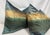 Custom pair of 14x22" pillows covered in Kravet Couture "Izumo Velvet" in color Aegean. These pillows are knife edged,...