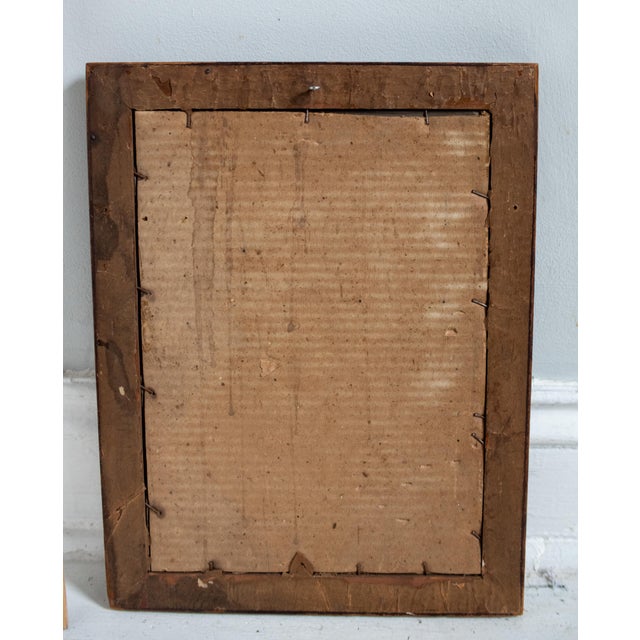 Early 1900's Baltimore Brownstone Street Scene Painting by Artist Lilian Giffen For Sale In Washington DC - Image 6 of 6