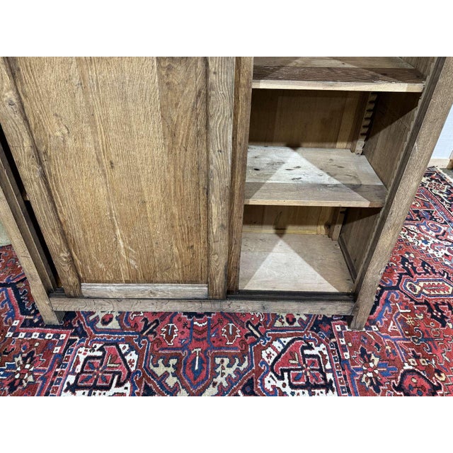 Oak Wardrobe with Sliding Doors, 1930s For Sale - Image 10 of 18