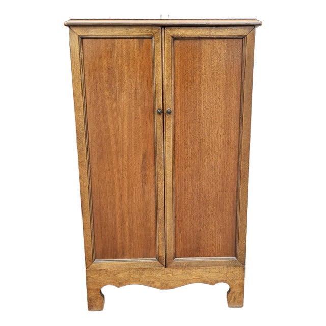Misouri Furniture Mid-Century Mahogany Two Door French Notaty Filing Cabinet For Sale