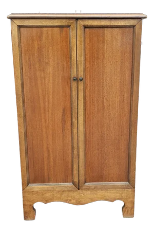 Misouri Furniture Mid-Century Mahogany Two Door French Notaty Filing Cabinet
