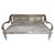 Rare antique teak day bed from the island of Madura. The patina on the wood is stunning. Circa 1900. The length of the arm...