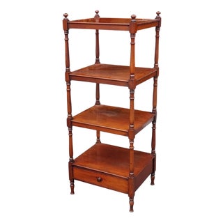 Victorian Four-Tiered Whatnot in Mahogany For Sale