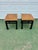 Asian 1960s Pair Custom Burl Oak Ming Style End Tables For Sale - Image 3 of 8