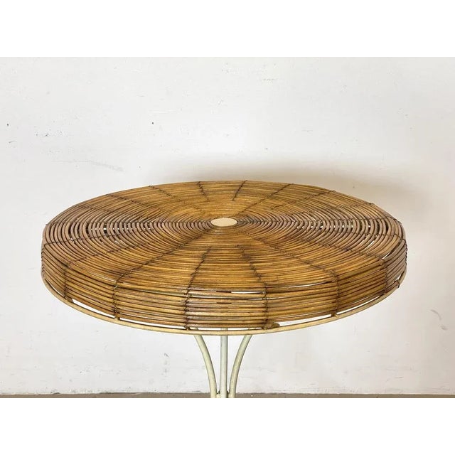 Vintage Rush and Iron Table, 1970s For Sale - Image 5 of 11