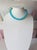 Mozambique Amazonite Rondelle Necklace With Amazonite Clasp For Sale - Image 4 of 9