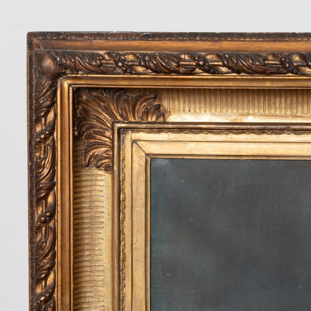 19th Century Large Swedish Oil on Canvas Painting of Three Cows For Sale - Image 9 of 12