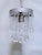 Metal Vintage Crystal Upside Down Waterfall Chandelier With Ornate Silver Rim For Sale - Image 7 of 7