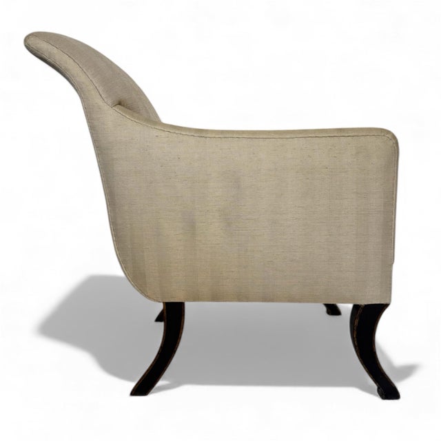 Traditional Rose Tarlow Regency Sabreleg Armchairs- A Pair For Sale - Image 3 of 9