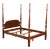 Stickley Queen Size Cherry Rice Carved Poster Bed For Sale