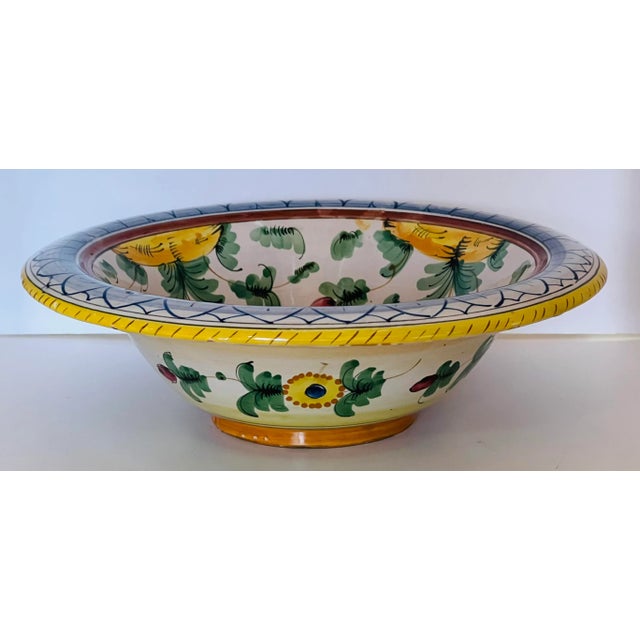 Mediterranean Antique Hand Thrown Italian Bowl For Sale - Image 3 of 12