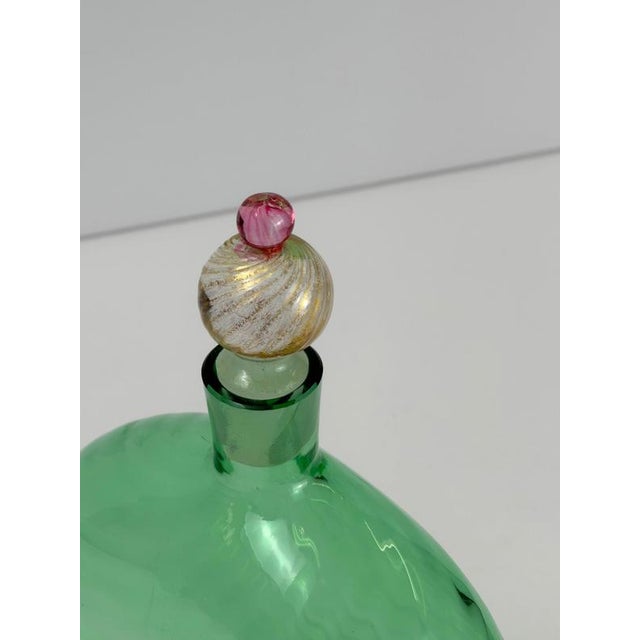 This Murano glass decanter was designed by Maurizio Albarelli for Cenedese & Albarelli in Murano, Italy, circa 1970s....