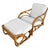 Mid-Century Modern Restored Mid-Century 3-Stand 1949er Reed Rattan Chaise Lounge W/ Ottoman For Sale - Image 3 of 16