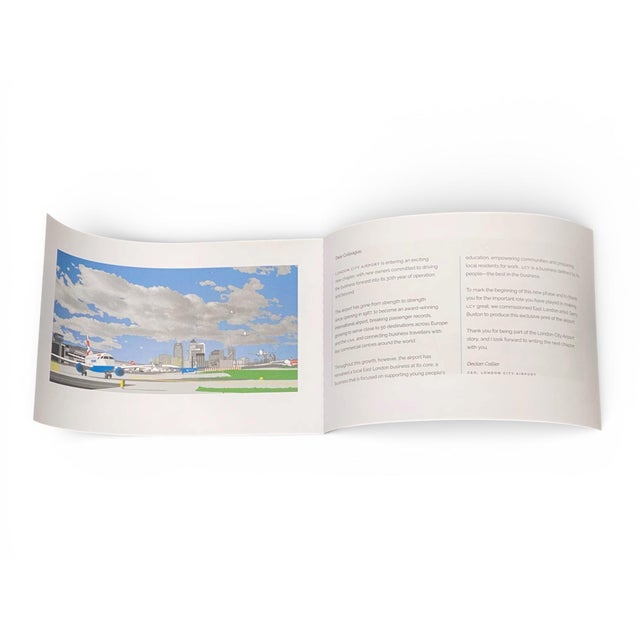 Gerry Buxton, London City Airport, 2016, Signed Limited Edition Screenprint For Sale - Image 10 of 18
