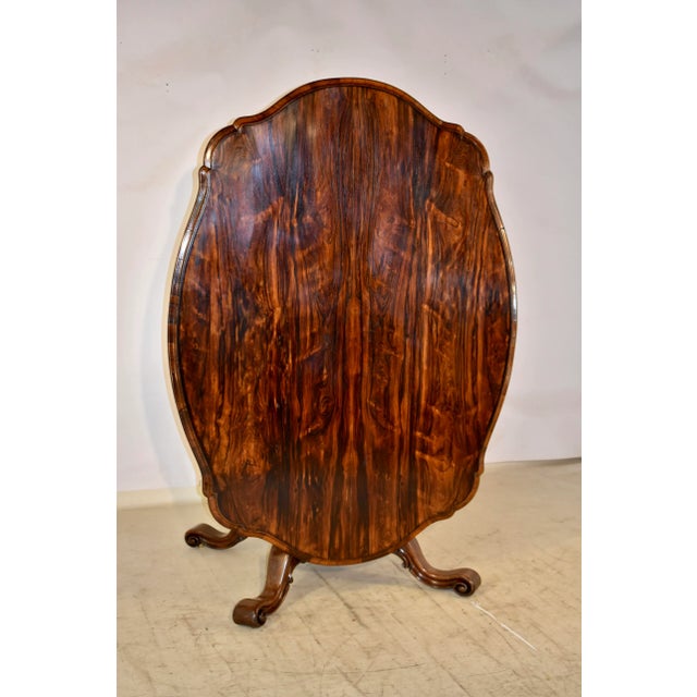 19th Century Rosewood Tilt-Top Table For Sale - Image 4 of 10