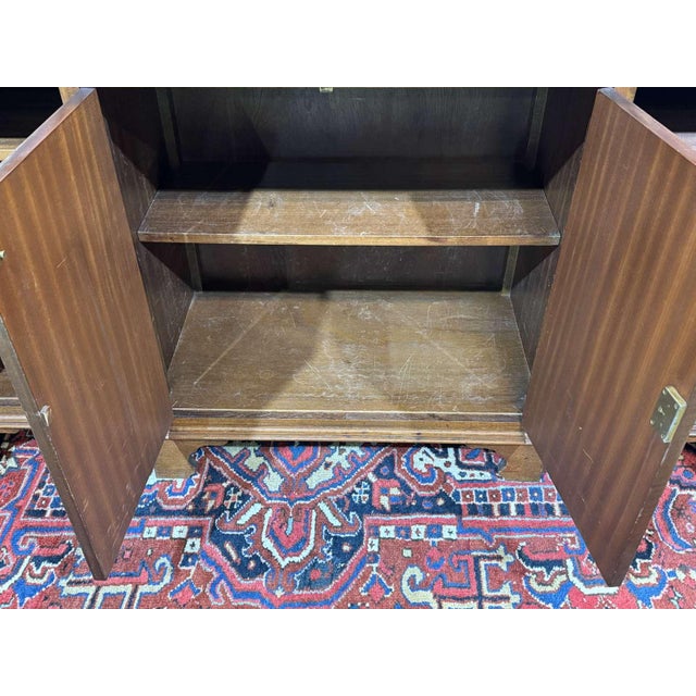 Vintage English Four-Door Mahogany Sideboard, 1950s For Sale - Image 12 of 18