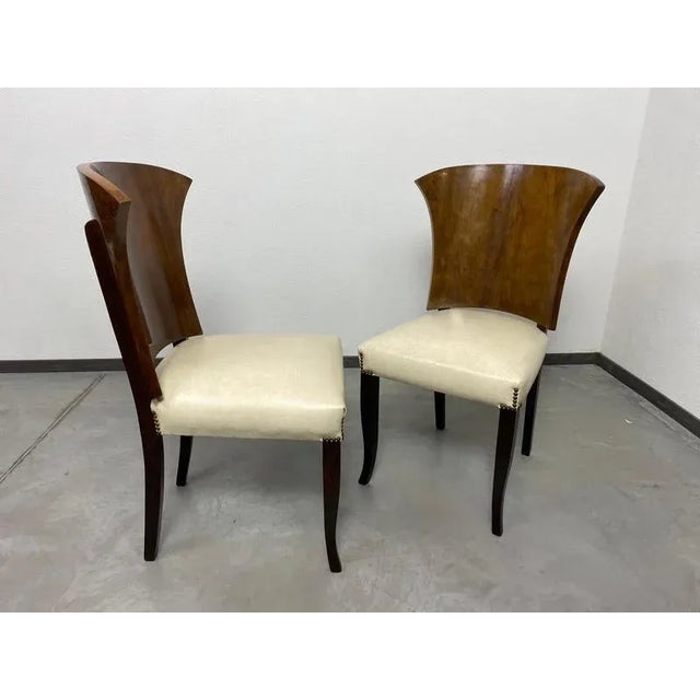 1930s French Art Deco Dining Chairs, 1930s, Set of 6 For Sale - Image 5 of 17