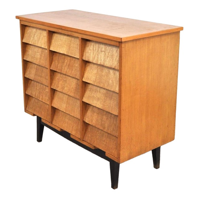 Vintage Chest of Drawers with Slanted Fronts, 1940s For Sale