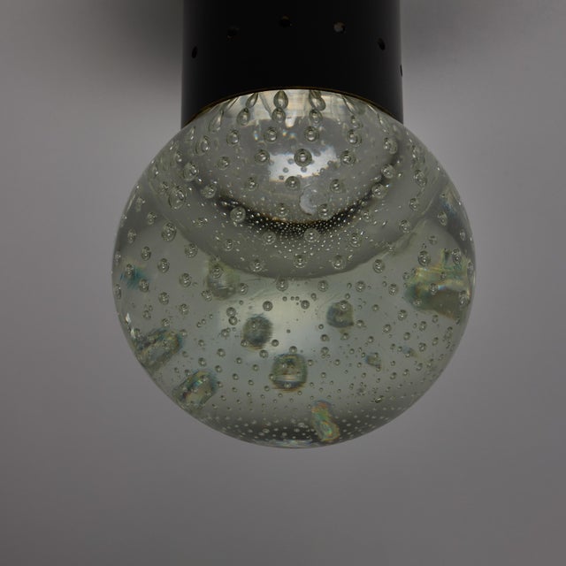 1960s Gino Sarfatti Seguso Bubble Glass Wall or Ceiling Lamp for Arteluce For Sale - Image 14 of 18
