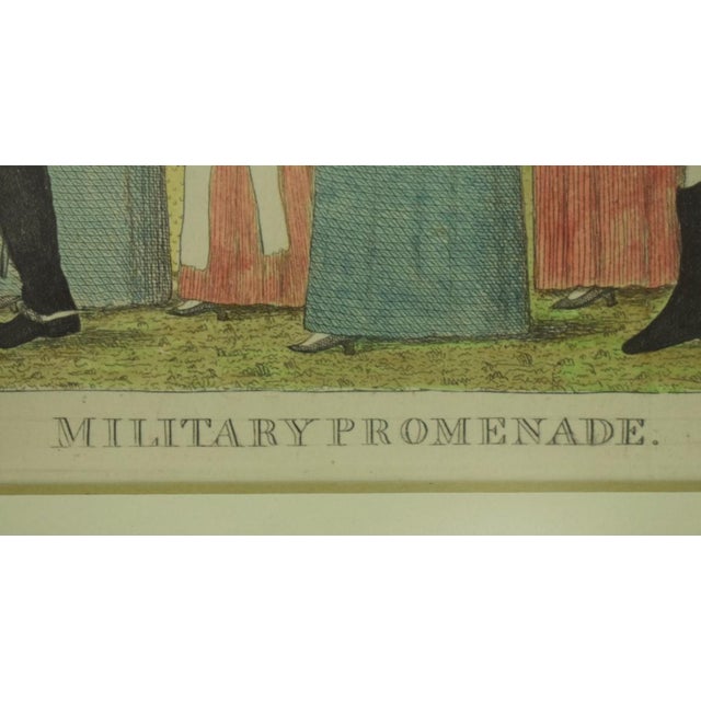 Traditional 1970s Military Promenade C1795 Colour Lithograph For Sale - Image 3 of 5