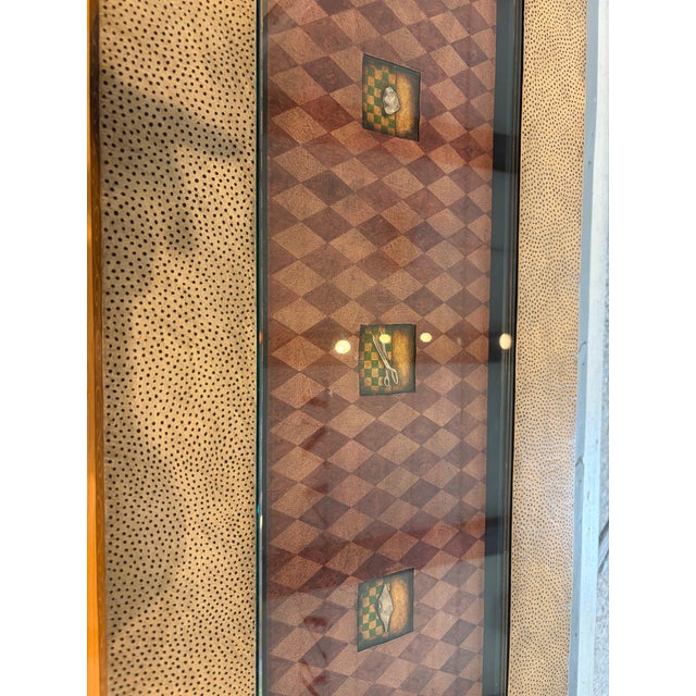 1990s 1997 Fabian Garcia “Rock Paper Scissors” Hand-Painted Coffee Table For Sale - Image 5 of 6