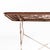 1950s Vintage French Rectangular Metal Folding Dining Table, 1950s For Sale - Image 5 of 9