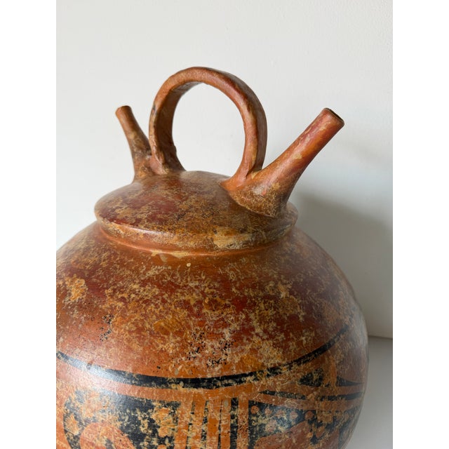Vintage Pre-Columbian Style Art Pottery Vessel For Sale In Miami - Image 6 of 12