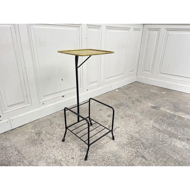 Modern Metal Serving Trolley by Mathieu Matégot, 1950 For Sale - Image 3 of 5