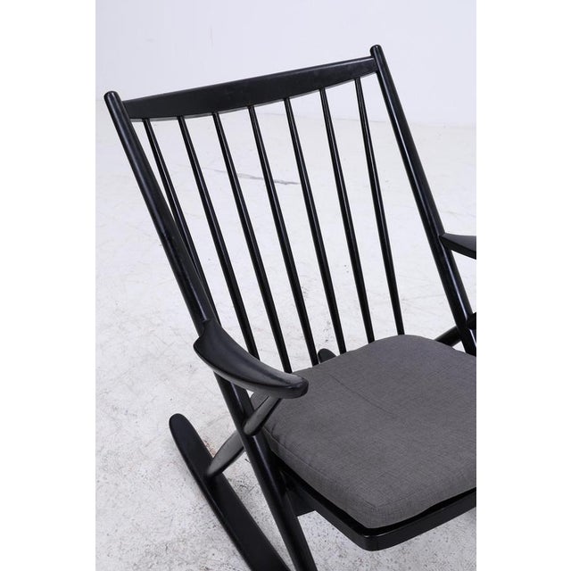 Mid-Century Danish Rocking Chair Model 182 by Frank Reenskaug for Bramin For Sale - Image 5 of 17