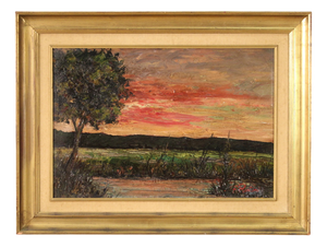 F. Rontini, Italian Landscape, 1940s, Oil Painting, Framed, 1940, Oil