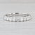 Metal 0.61ctw Diamond Wedding Anniversary Band 14k White Gold Stackable Sz 8-8.25 Ring For Sale - Image 7 of 8