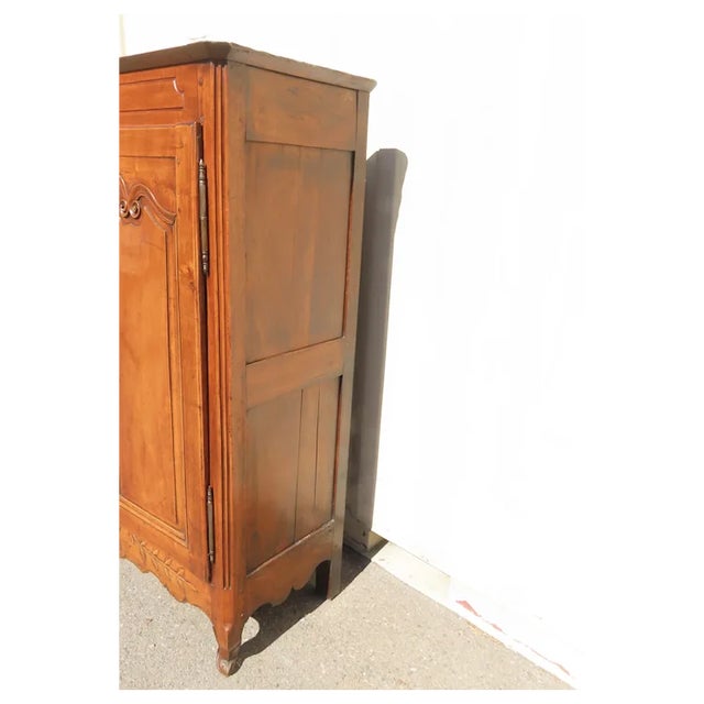 Early 19th Century French Provincial Petite Armoire Great Patina For Sale - Image 4 of 12