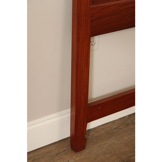 Far Eastern Furnishings Chinese Rosewood Fretwork King Size Headboard For Sale - Image 4 of 12