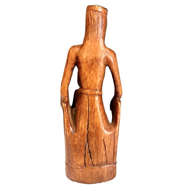 Madonna and Child Sedes Sapientiae “Throne of Wisdom” Devotional Wood Statue For Sale - Image 4 of 7