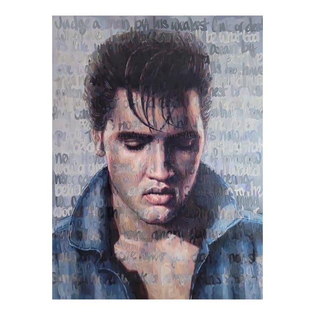 Christina Major Elvis Oil on Canvas by Christina Major 66 x 88 2024 For Sale