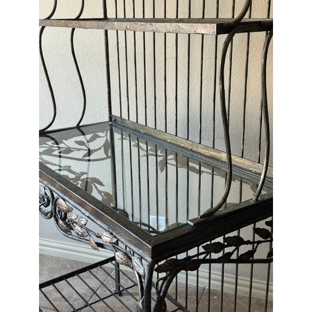 Hooker Furniture Late 20th Century Attributed to Hooker Furniture Wrought Iron Baker’s Rack For Sale - Image 4 of 7