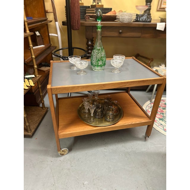 Mid-Century Modern 1960s Vitze Danish Tea Cart For Sale - Image 3 of 6
