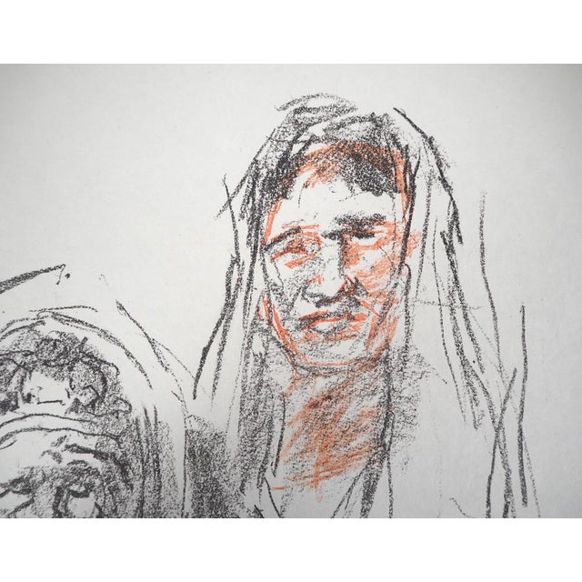 Oskar Kokoschka, Mythology, Woman Holding a Shield, 1962, Original Lithograph For Sale - Image 5 of 6