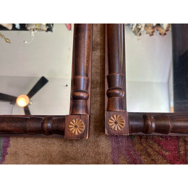 Wall Dresser Bathroom Vanity Mirrors/Pair For Sale - Image 4 of 6
